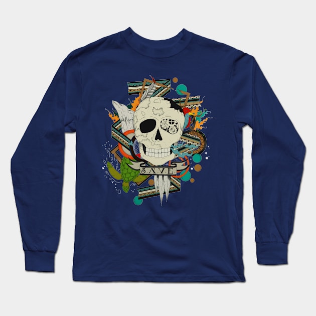 SAVE Long Sleeve T-Shirt by ronlascano